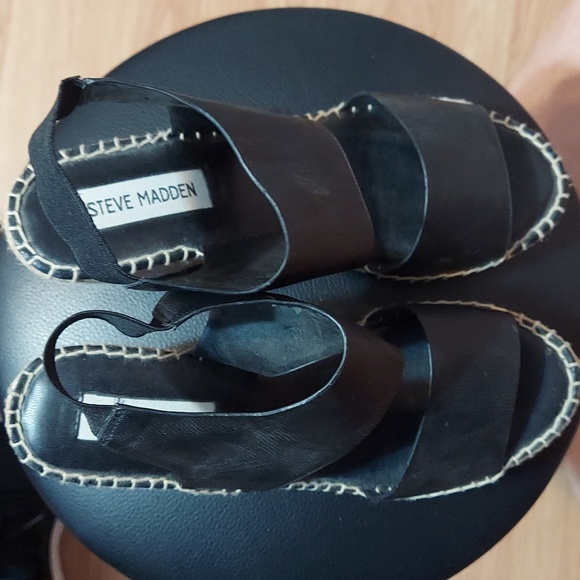 Steve Madden Black wedge shoes - Picture 4 of 5